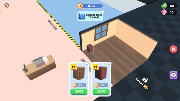 Lựa chọn các vật phẩm trang trí.