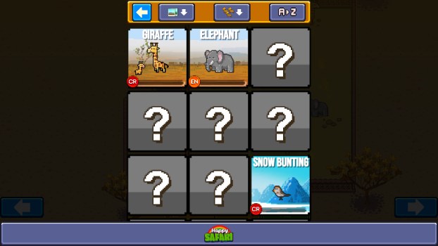 Danh sách động vật đa dạng.