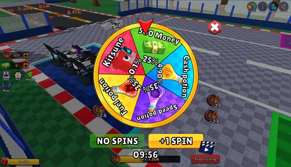 Vòng quay may mắn với nhiều phần thưởng hấp dẫn