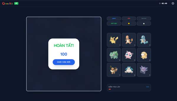 Hoàn thành thử thách