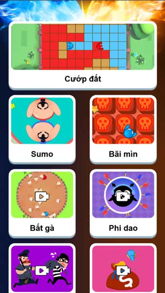 Chơi game Trận đấu 2 người - GameVui