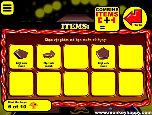 Ghép hoặc sử dụng các vật phẩm.