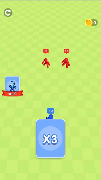 Điều khiển và tận dụng các vật phẩm để tạo ra đội quân người que Stickman