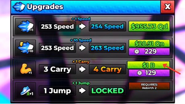 Những điều quan trọng mà bạn cần biết khi nâng cấp khả năng mang theo Brainrots