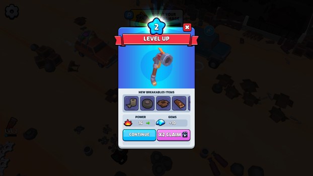 Nâng cấp độ của nhân vật để mở khoá nhiều vật phẩm mới.