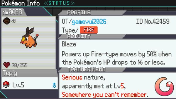 Thông tin của Pokemon