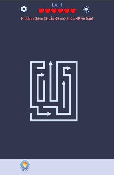 Chơi game Mê cung mũi tên - GameVui