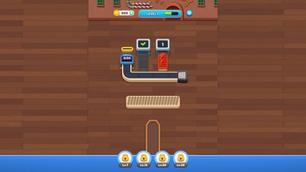 Sắp xếp các tấm gỗ cùng màu sắc với nhau.