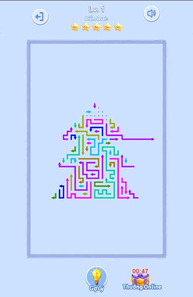 Bấm để chọn mũi tên và lấy nó ra khỏi khung