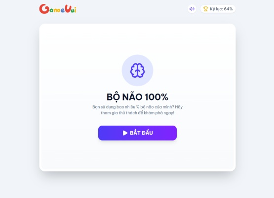 Chơi game Bộ não 100% - GameVui.vn