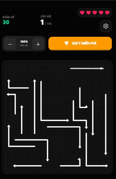 Lấy hết tất cả mũi tên ra khỏi khung hình
