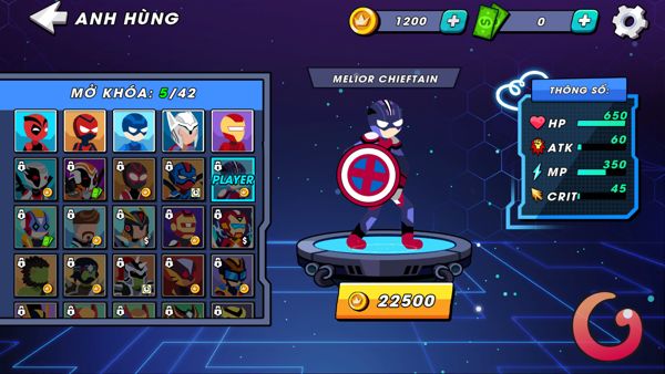 Mua nhân vật mới