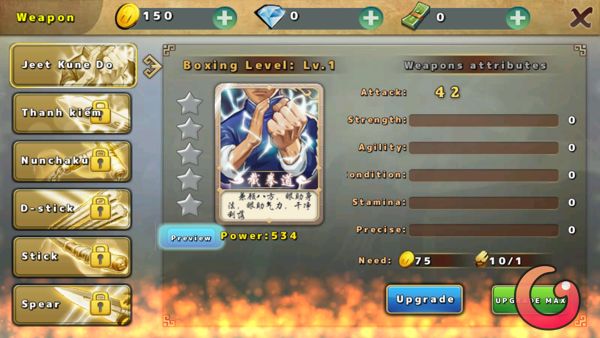 Nâng cấp vũ khí