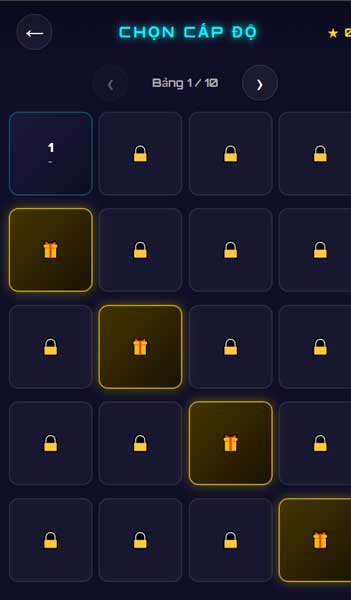 Lựa chọn level thử thách