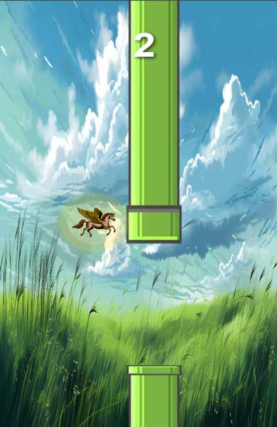 Giúp chú ngựa bay qua các khoảng trống