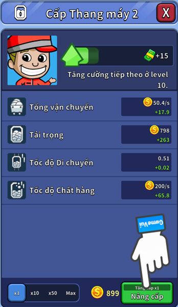 Nâng cấp thang máy