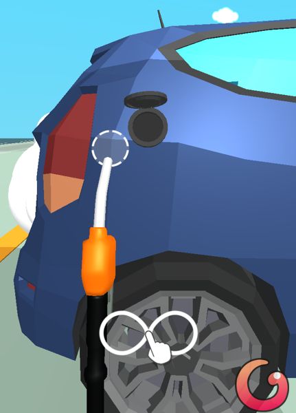 Đổ xăng cho khách