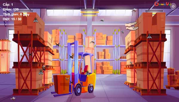 Bấm chuột hoặc phím mũi tên để di chuyển bàn tay