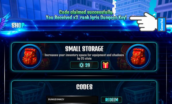 Code claim successfully