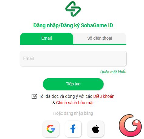 Đăng nhập tài khoản