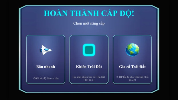 Lựa chọn các nâng cấp mỗi khi vượt qua 2 cấp độ.