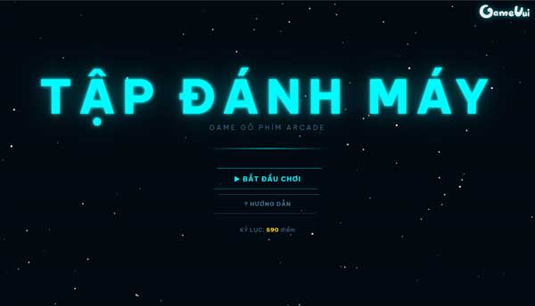 Chơi game Tập đánh máy - GameVui