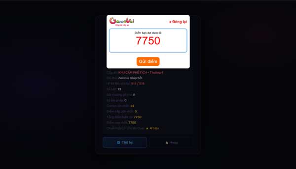 Trò chơi kết thúc