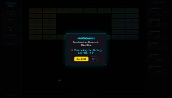 Xem video QC để nâng cấp Free
