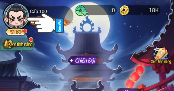 Chạm vào ảnh đại diện