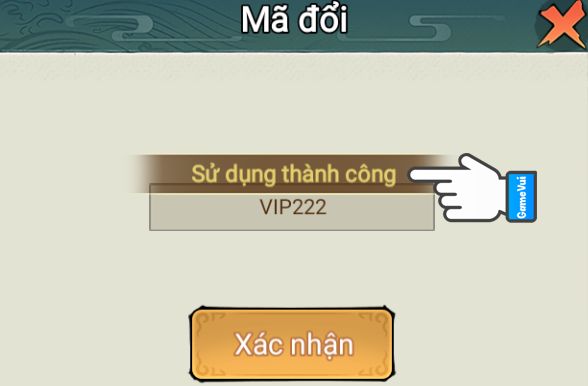 Sử dụng thành công