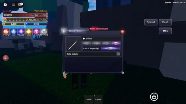 Atomic Boss ở đâu trong Sailor Piece?