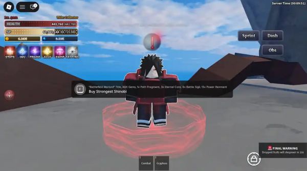 Hướng dẫn nhận phong cách Shinobi mạnh nhất trong Sailor Piece