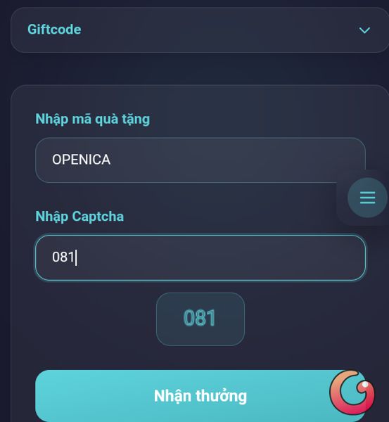 Nhập code