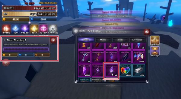 Worthiness Fragments là gì trong Sailor Piece?