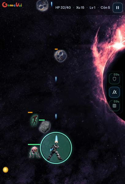 Dùng các loại buff, tiêu diệt quái vật và hoàn thành thử thách