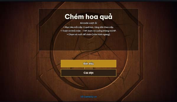 Chơi game Chém hoa quả - GameVui