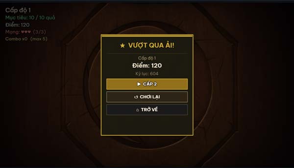 Hoàn thành thử thách