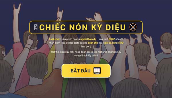Chơi game Chiếc nón kỳ diệu - GameVui