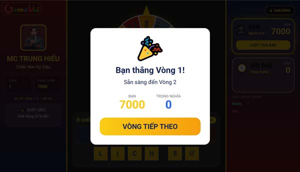 Giành chiến thắng trước đối thủ và đi tiếp vào vòng sau