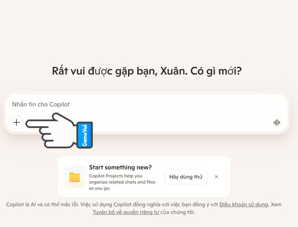 Click vào dấu cộng