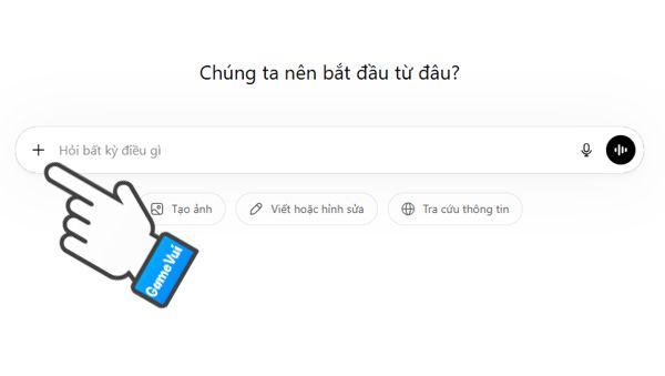 Click biểu tượng dấu cộng