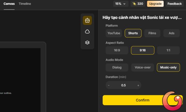 Chọn thông số video