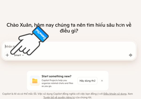 Click dấu cộng