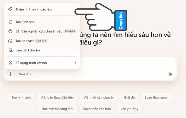 Thêm hình ảnh hoặc tệp