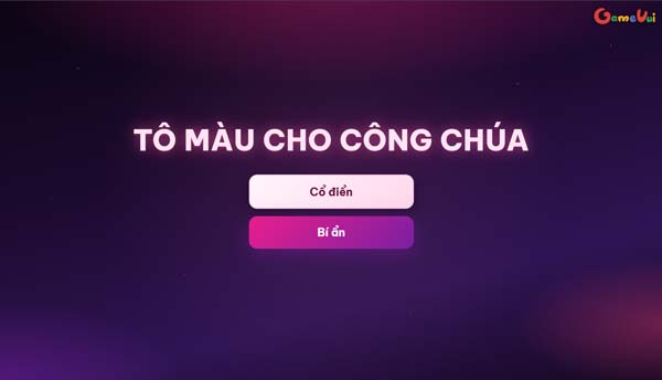 Chơi game Tô màu công chúa - GameVui