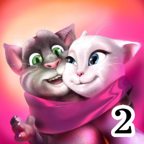 Mèo Tom kissing 2