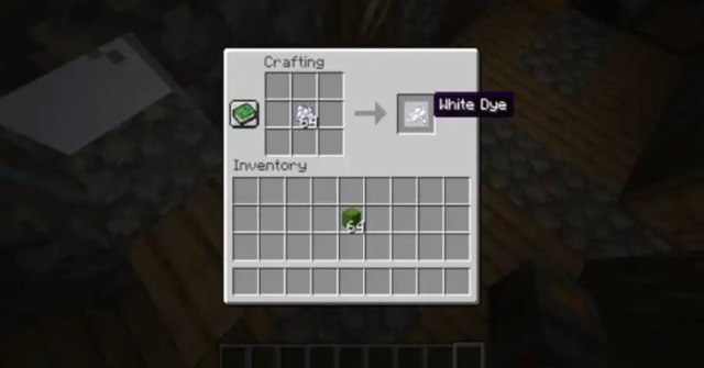 Minecraft: Cách chế tạo thuốc nhuộm trắng mới nhất