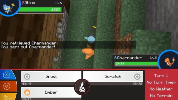 Các lệnh chiến đấu (Battle Commands) trong Pixelmon là gì?