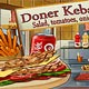 Quầy bánh mỳ Doner Kebab